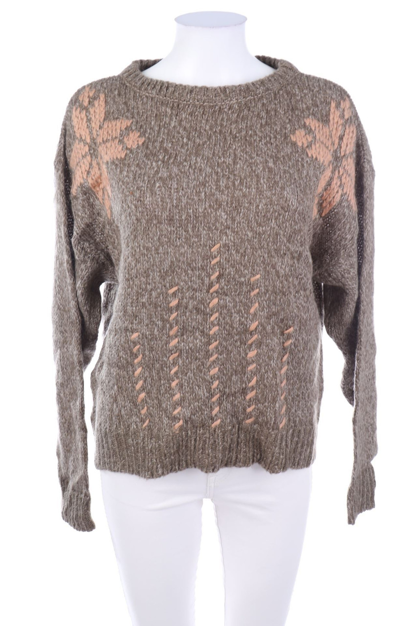 Roberta Puccini COLLECTION - Strick-Pullover mit floralem Muster - L