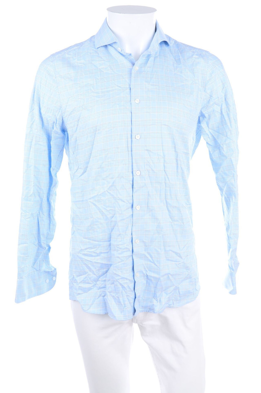 OLYMP Level Five - kariertes Hemd aus Baumwoll-Mix - 40