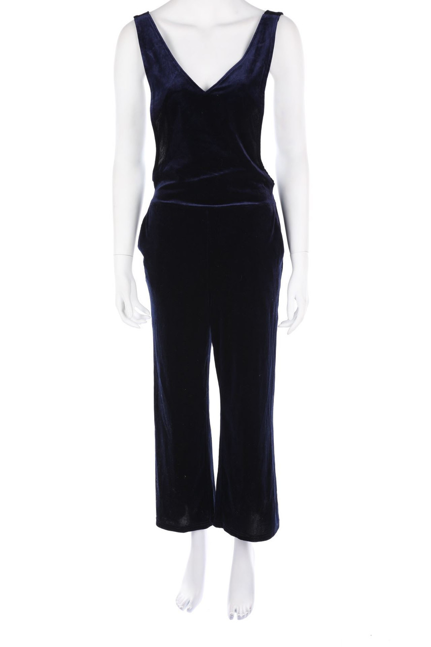 SELECTED FEMME - Samt-Jumpsuit mit tiefem Rückenausschnitt - S