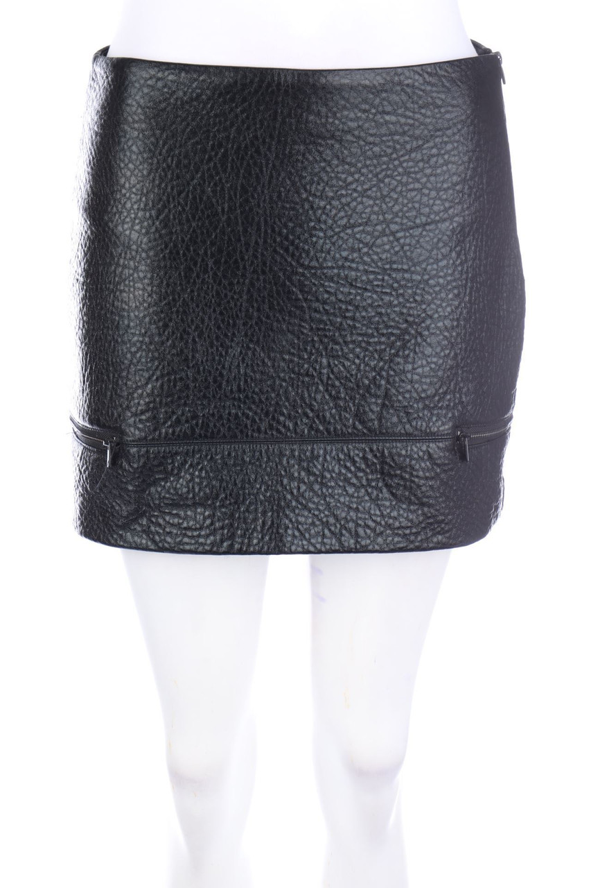 ZARA - Faux Leather-Mini-Rock - S