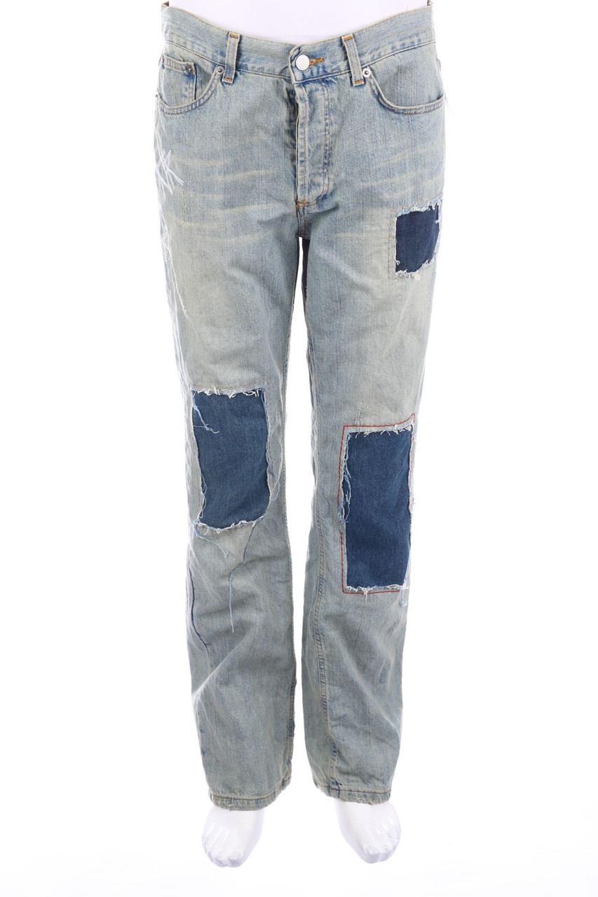 RICHMOND - Destroyed Straight Cut Jeans - W33