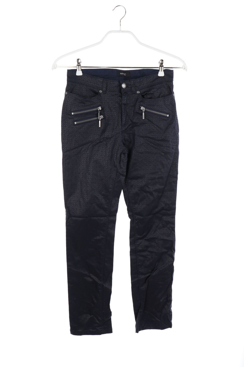 woman by Tchibo - Coated Straight Cut Jeans mit Print - D 36