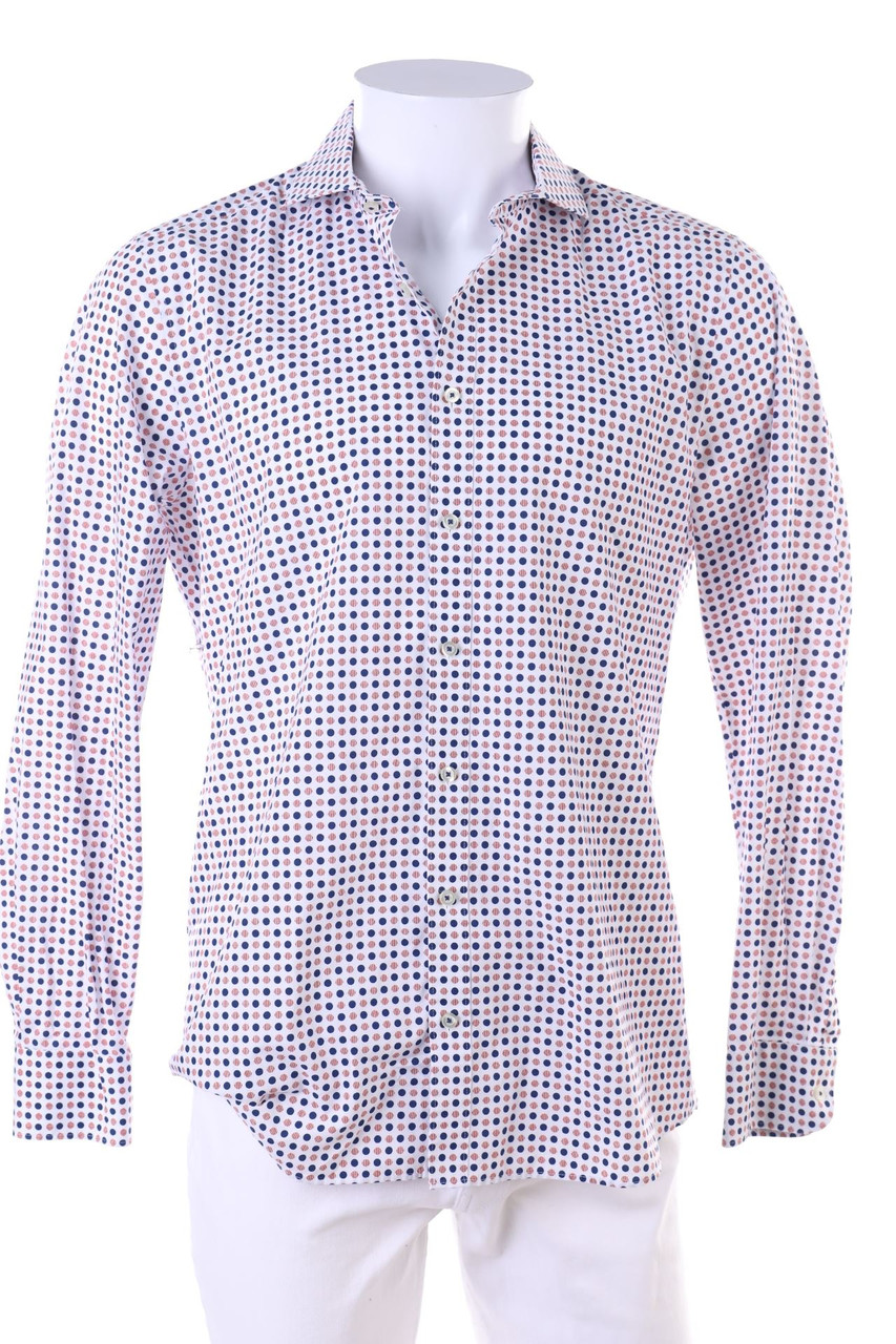 OLYMP Level Five - Polka Dot-Hemd aus Baumwoll-Mix - 42