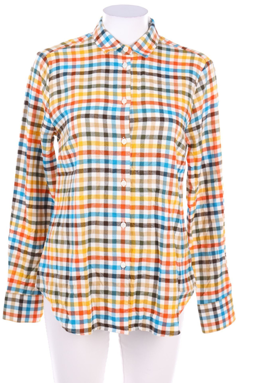 walbusch - Hemd-Bluse mit Karo-Muster - D 36