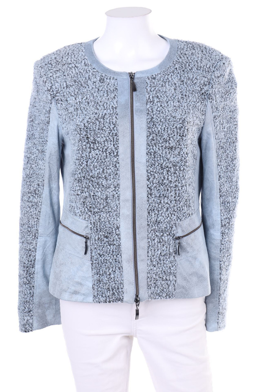 Gelco - Jacke mit Kunstleder-Details - D 36