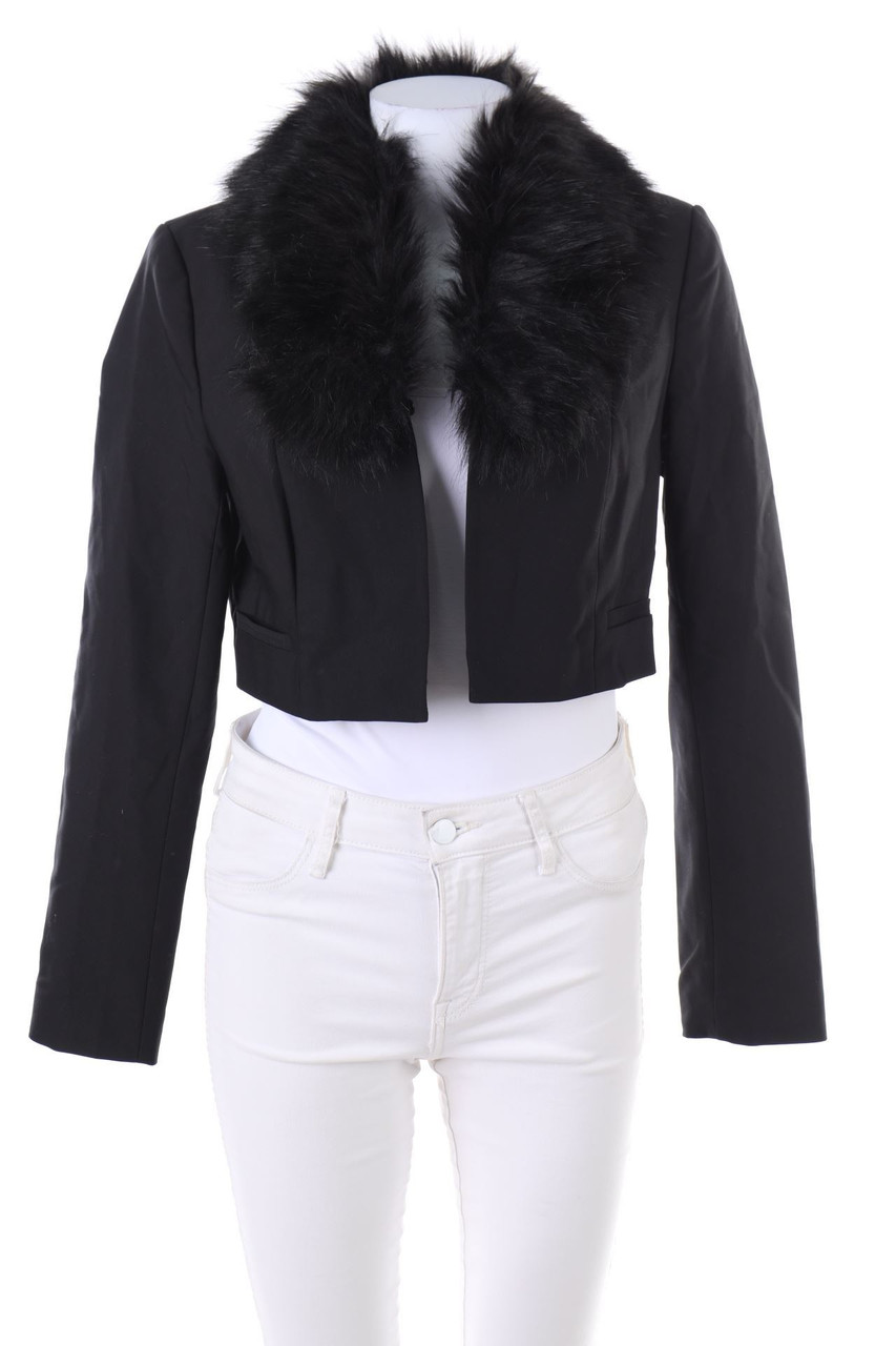 orsay - Cropped-Blazer mit Faux Fur-Kragen - D 36