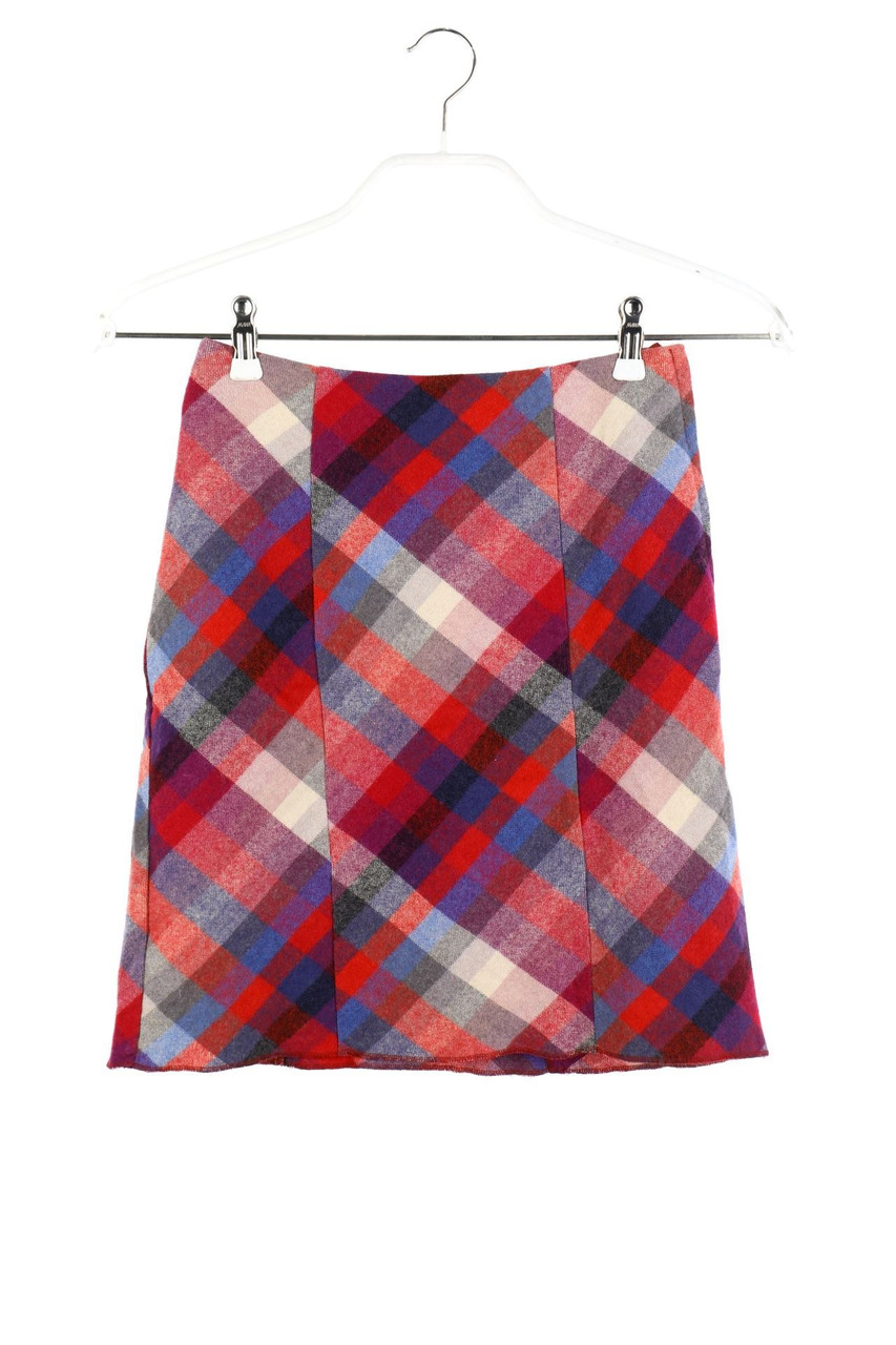 H&M - Minirock aus Woll-Mix mit Karo-Muster - D 32