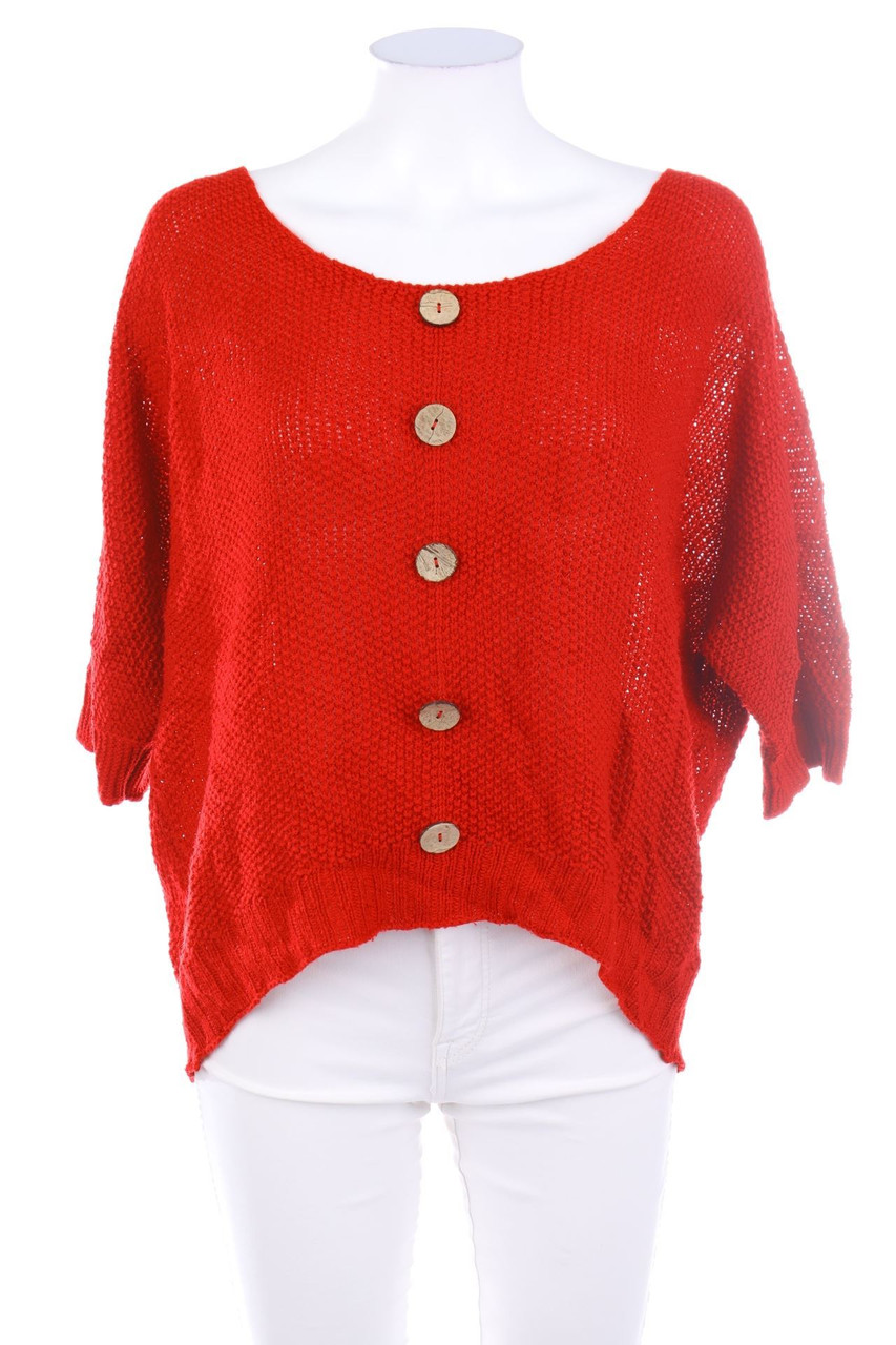 COLLOSEUM - Strick-Pullover mit Knöpfen - L