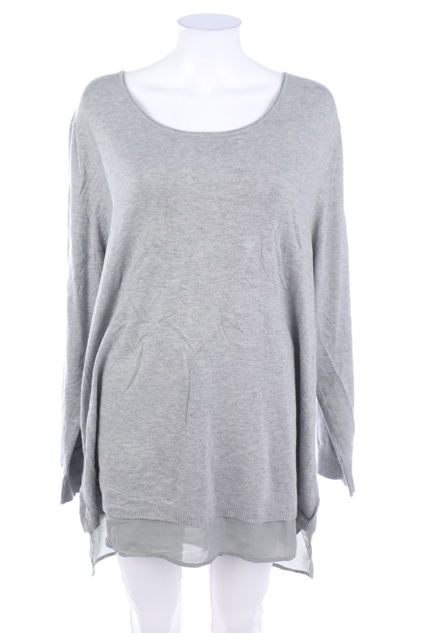 SAMOON - Strick-Pullover im Layer Look - D 48