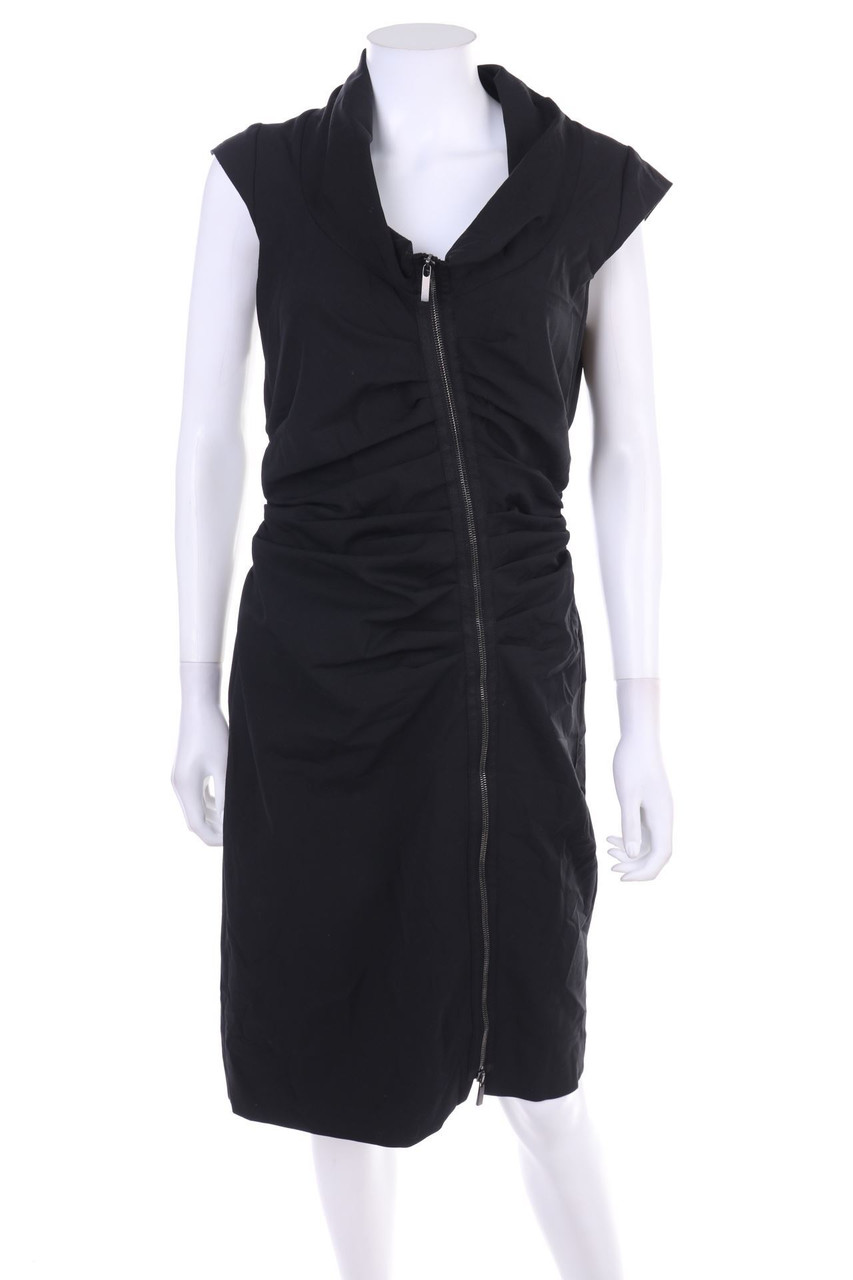 BLACKY DRESS - Kleid mit Raffungen - D 38