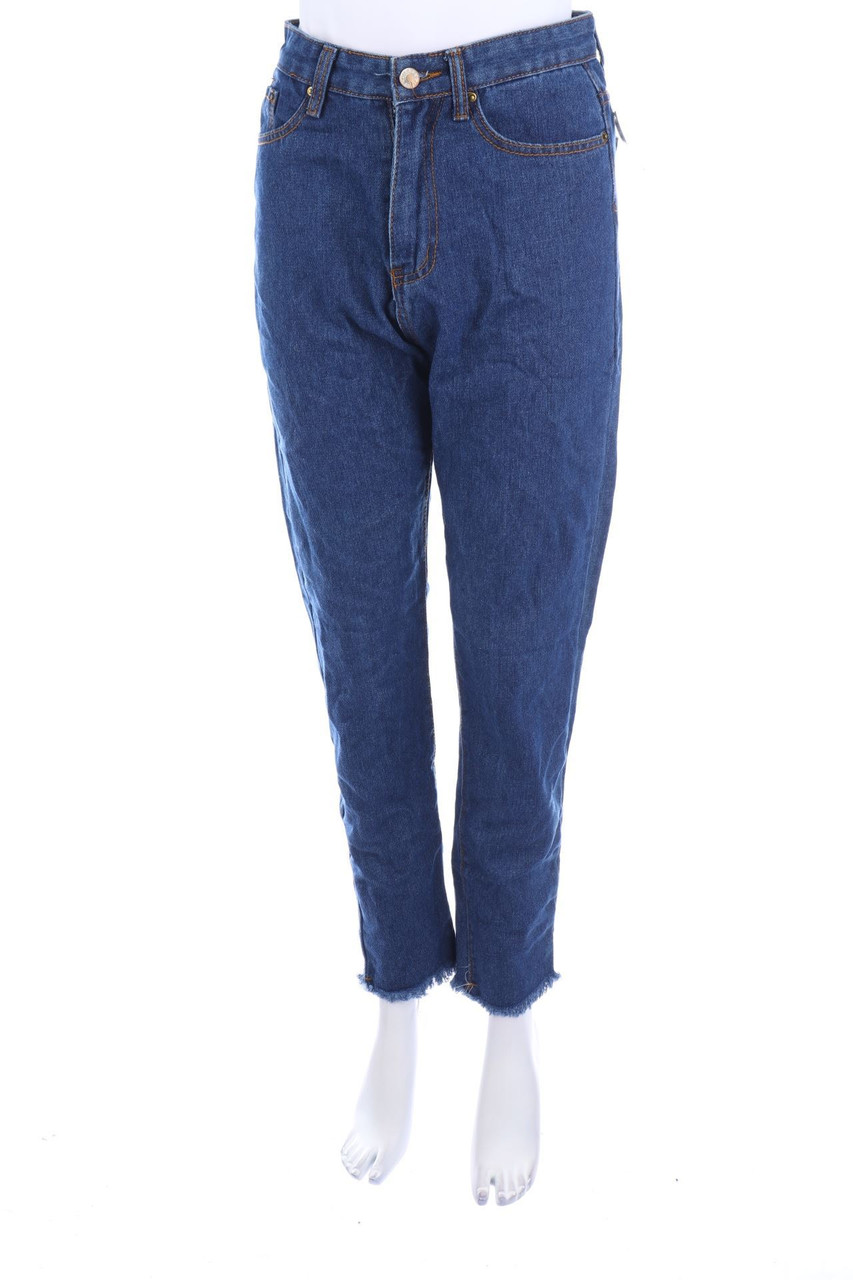 Ohne Label - High Waist-Mom-Jeans - S