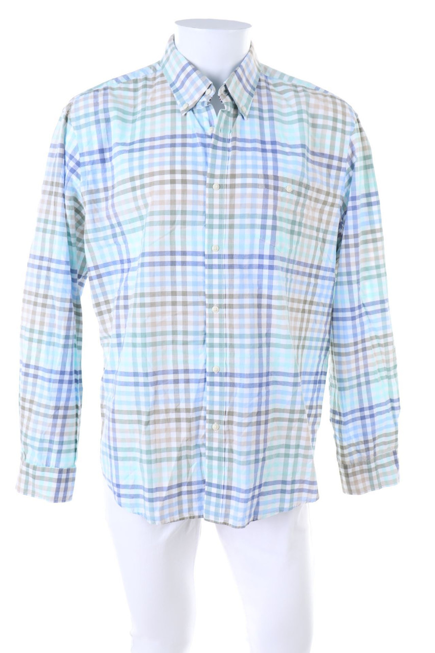 PECKOTT - Button-down-Hemd mit Tartan-Muster - XXL