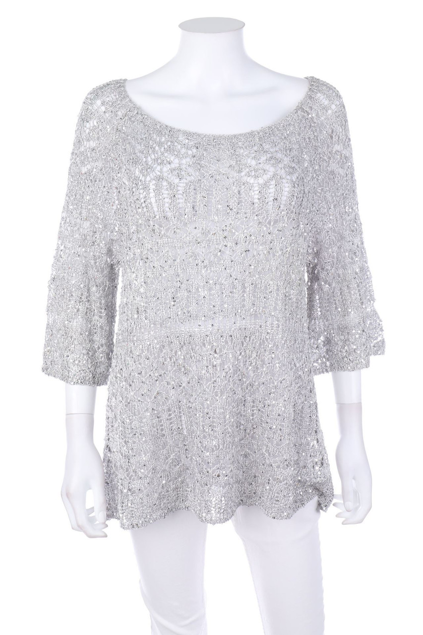 Phase Eight - Strick-Pullover mit Pailletten - D 46