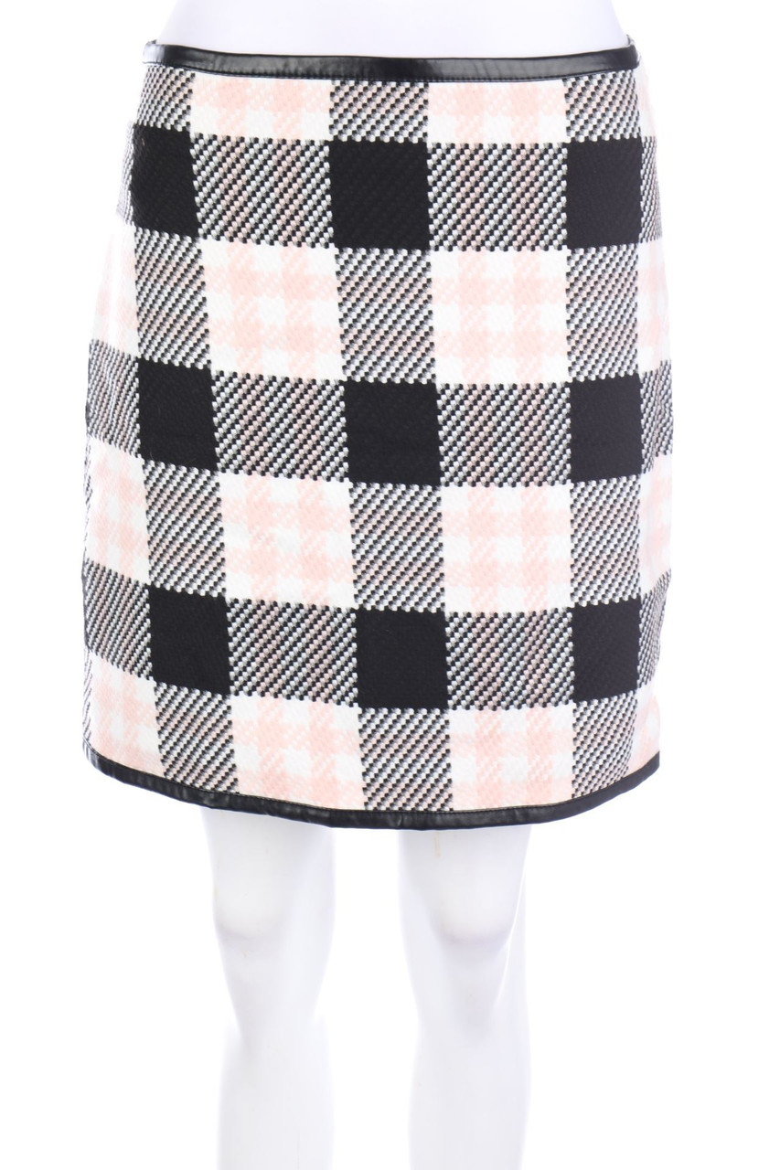 orsay - Minirock im Preppy Style mit Kunstleder-Details - D 38