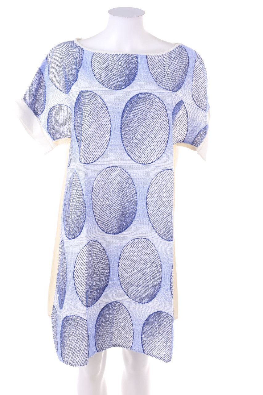 laFabbricadelLino - Leinenkleid mit Stickereien - M