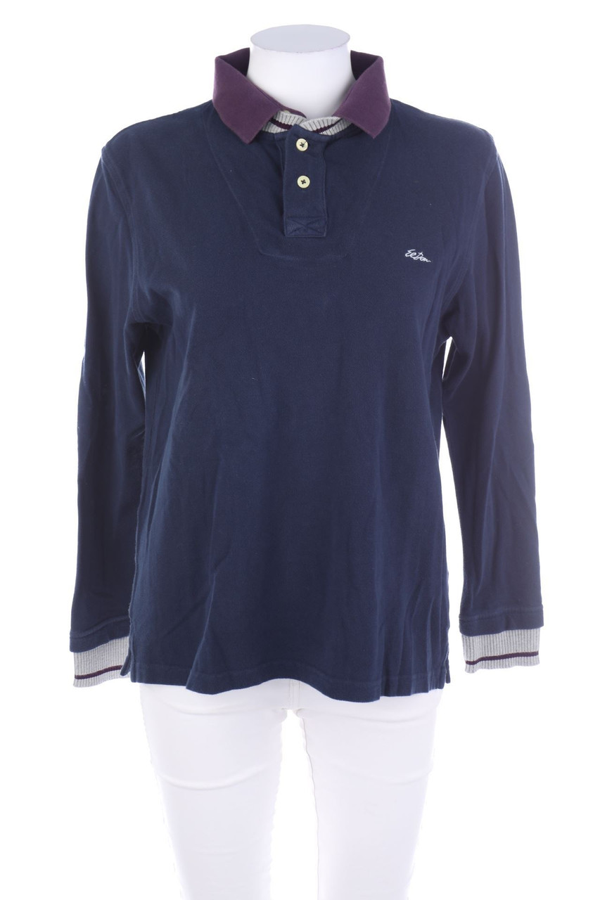 EL DON - Langarm-Polo-Shirt im Layer Look - S