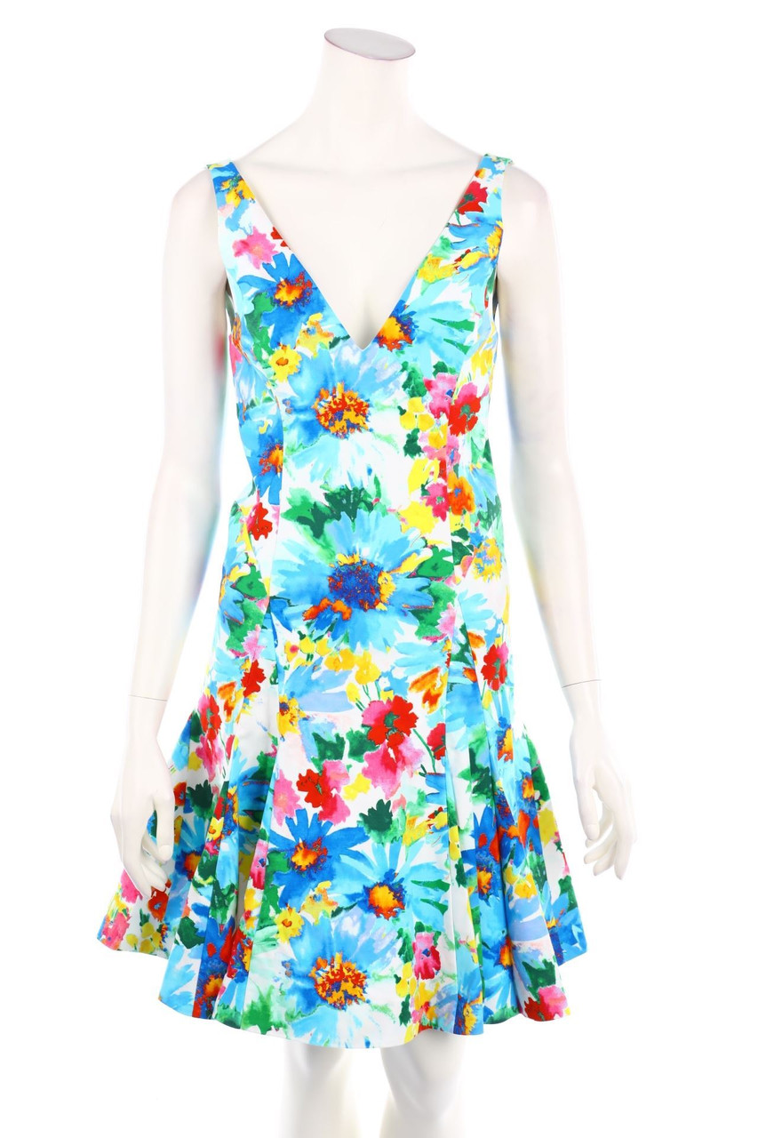 POLO RALPH LAUREN - Godet-Kleid mit Blumen-Print - D 32