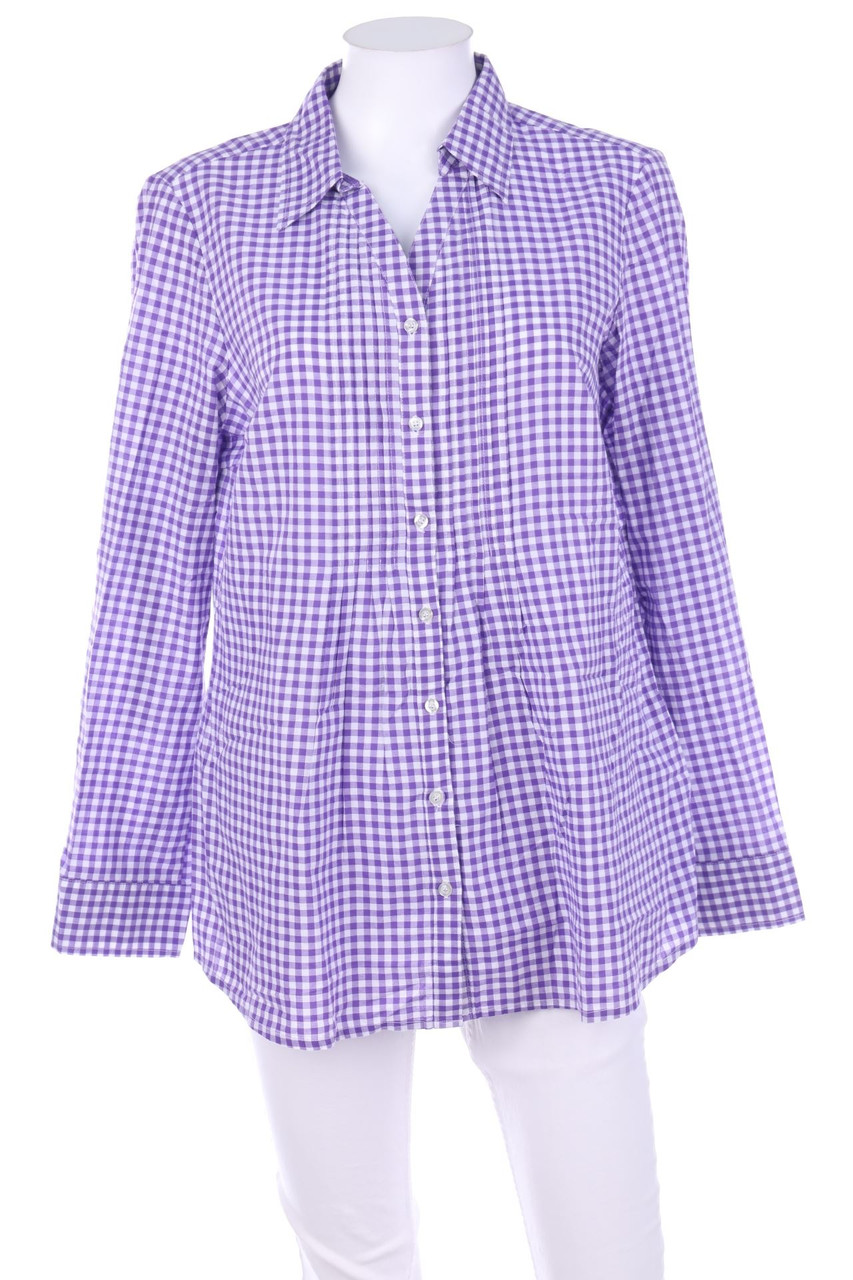 TCM - Hemd-Bluse mit Karo-Muster - D 40