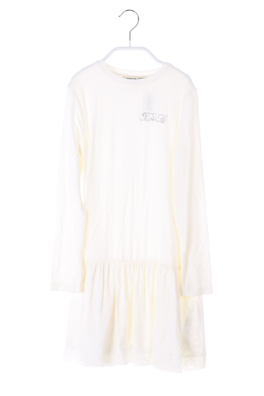 TWINSET - Jersey-Kleid mit Spitze - 128