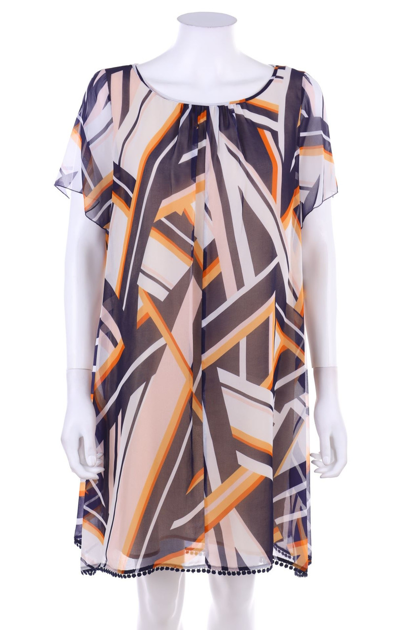 PATRIZIA PEPE - Chiffon-Kleid mit Geo-Print - D 38