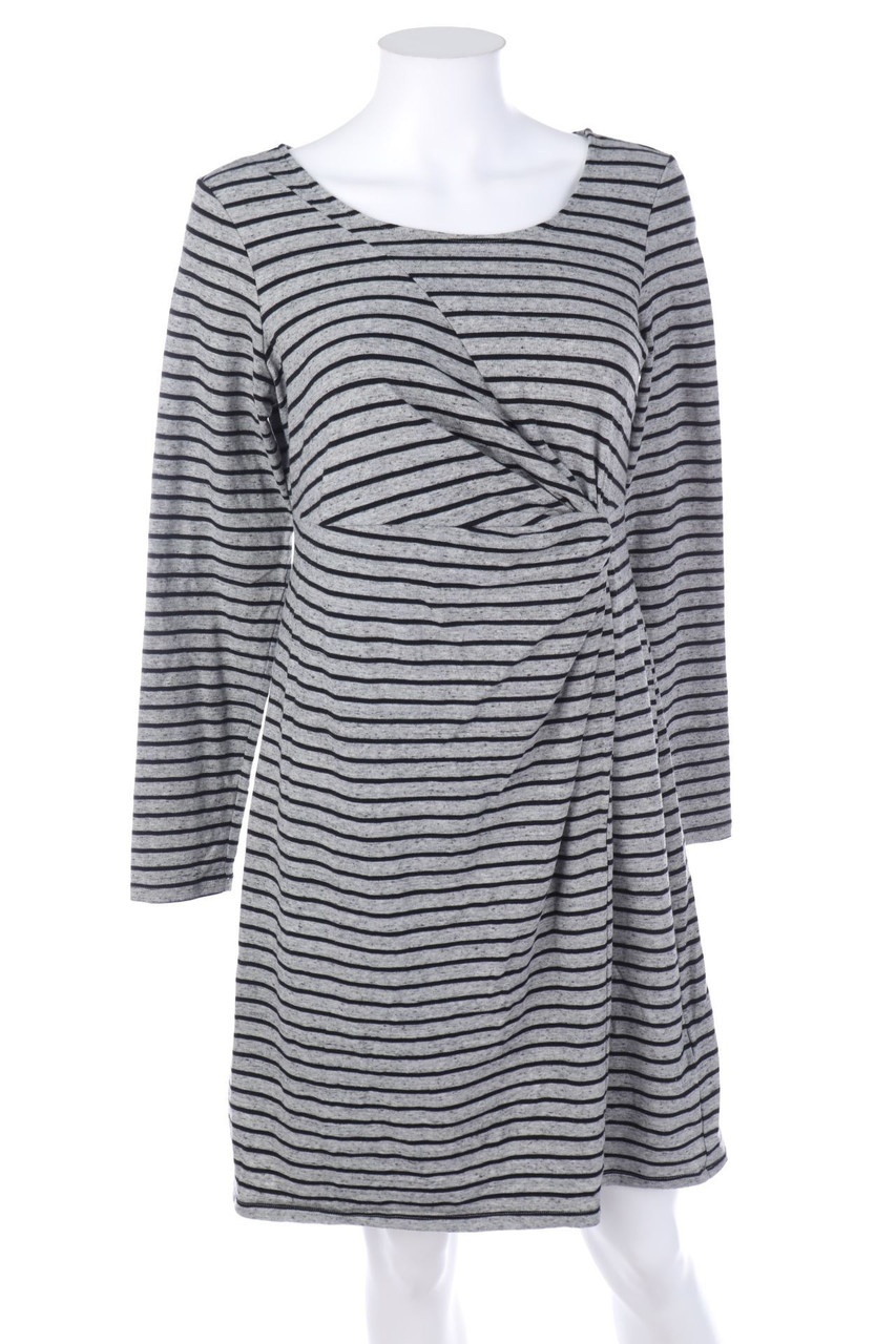 esmara - Streifen-Kleid mit Drapierung - D 40-42