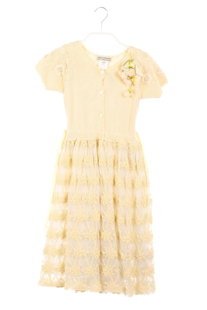 I PINCO PALLINO - Tüll-Kleid mit Stickereien - 116