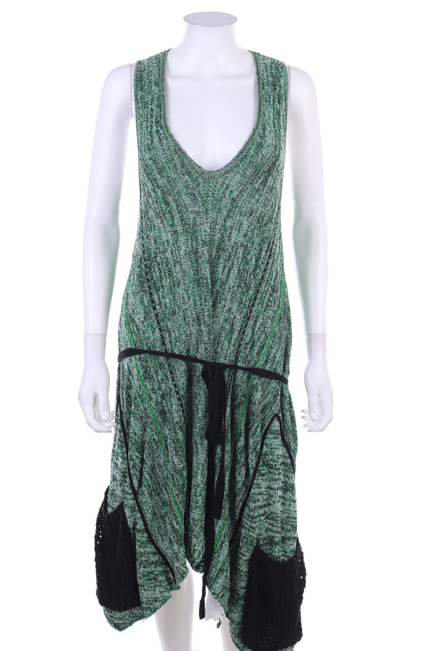 AKEP - Baumwoll-Strickkleid im Layer Look - D 38