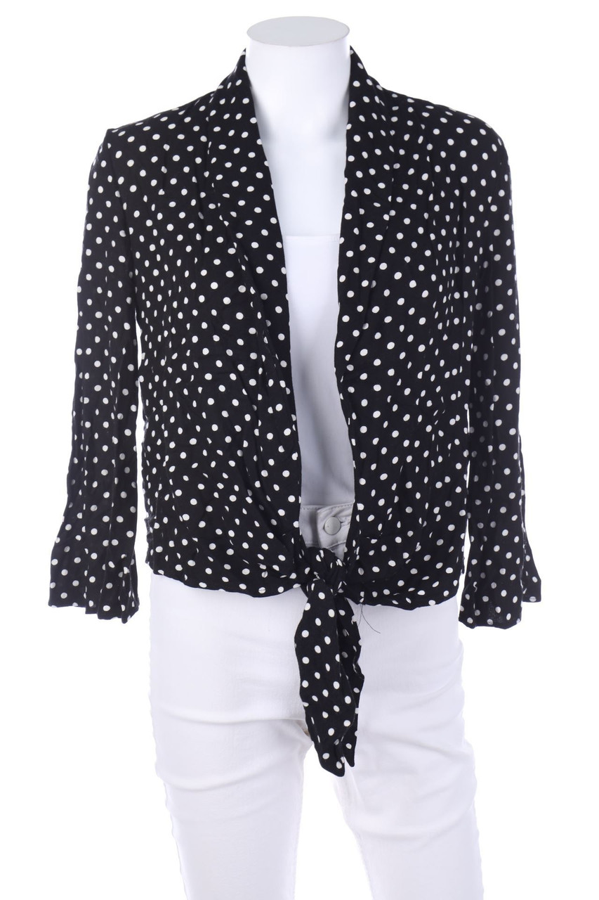 ZARA - Cardigan mit Punkten zum Knoten - XS
