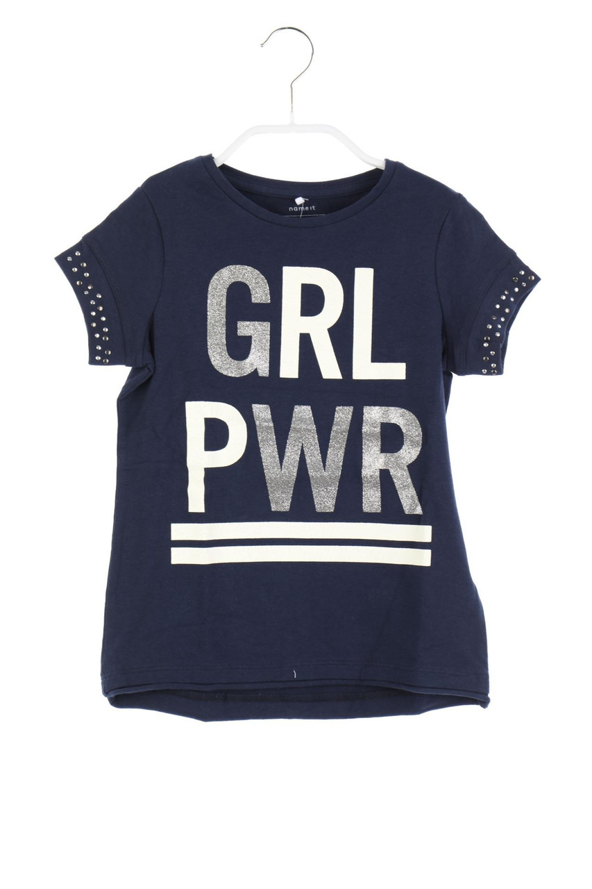 name it - T-Shirt mit Glitzer - 116