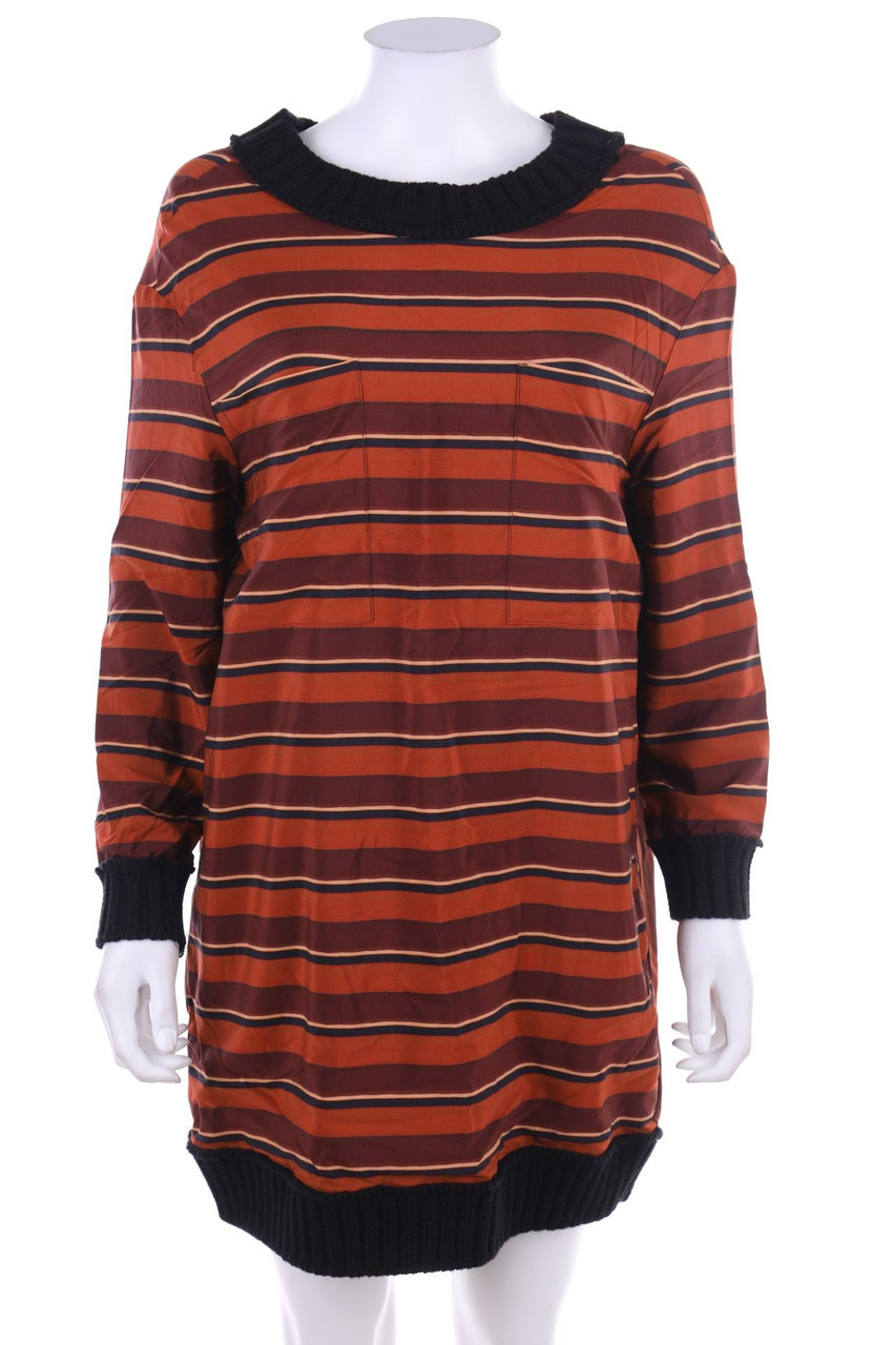 TELA - Seidenkleid mit Streifen - D 34