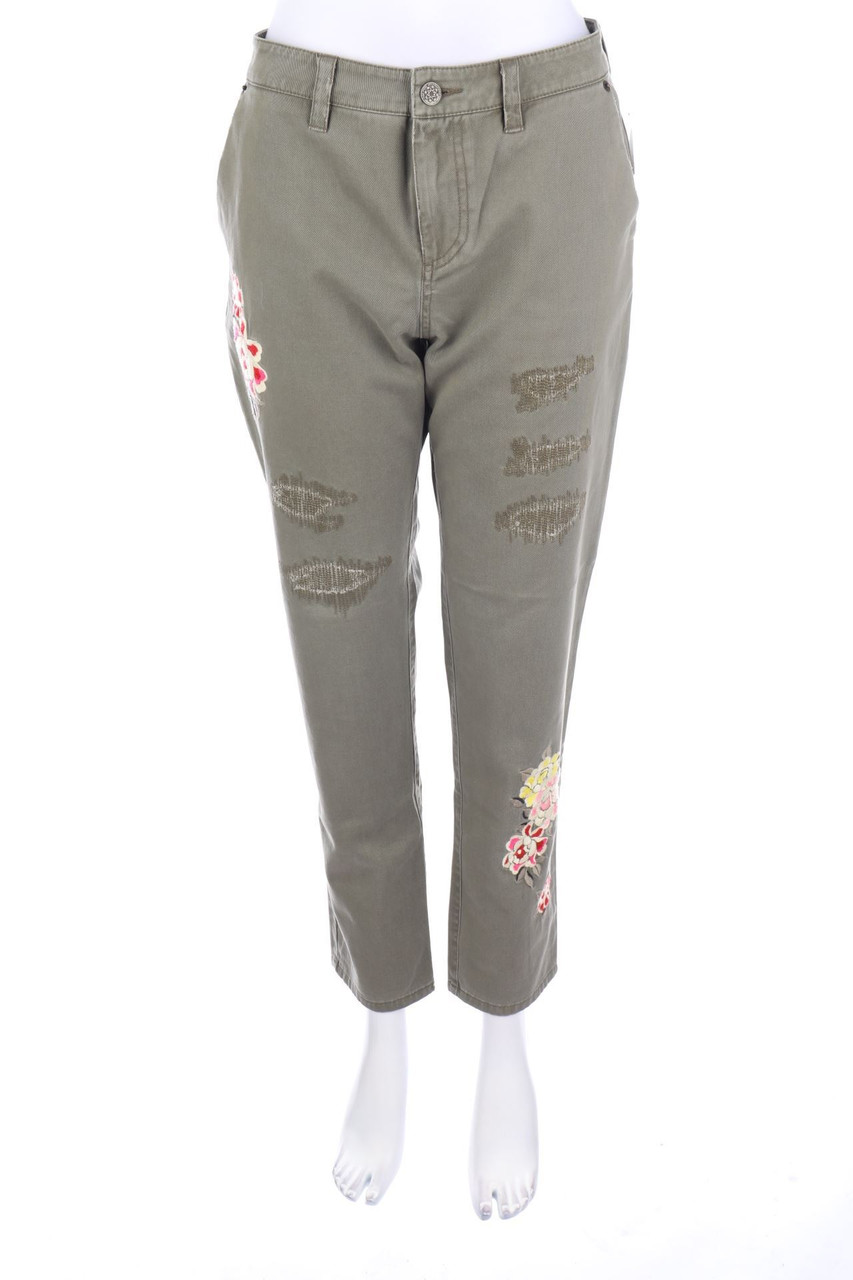 odd molly - Distressed Skinny-Jeans mit Stickereien - D 44