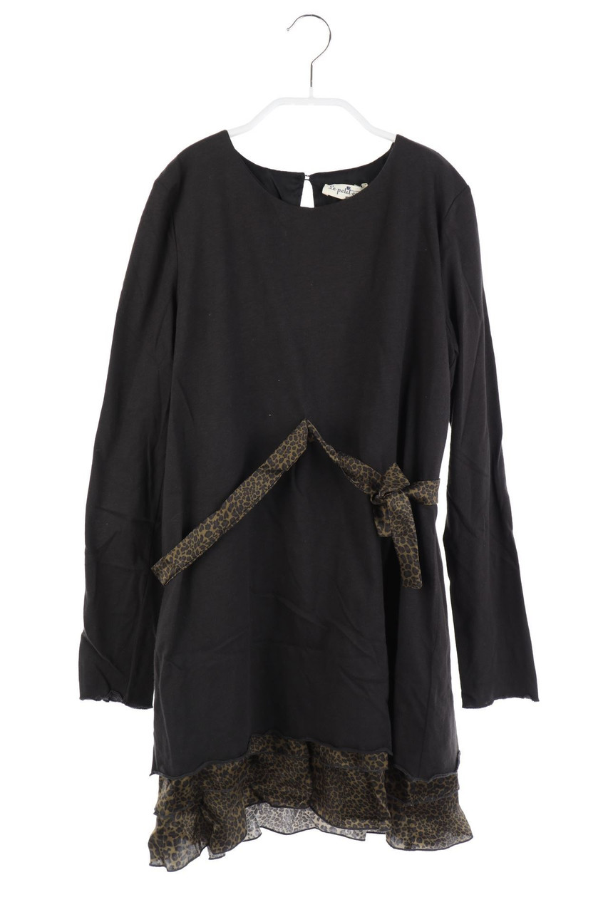 LE PETIT COCO - Kleid aus Seiden-Mischung mit Leo-Print - 158