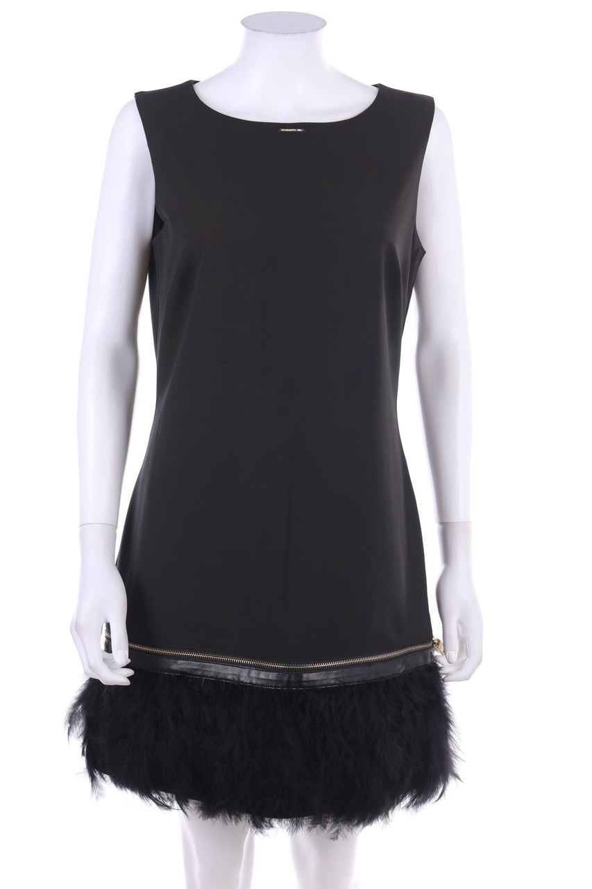 GIL SANTUCCI - Kleid mit Federn - D 40