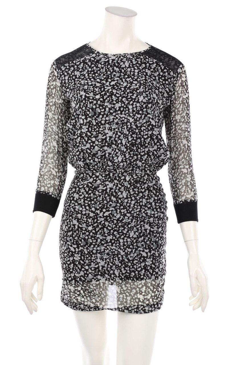 COSTUME NEMUTSO - Chiffon-Kleid mit tiefem Rückenausschnitt - D 36