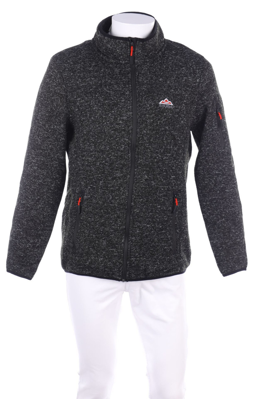 STUBAI - Fleece-Jacke mit Logo-Stickerei - L