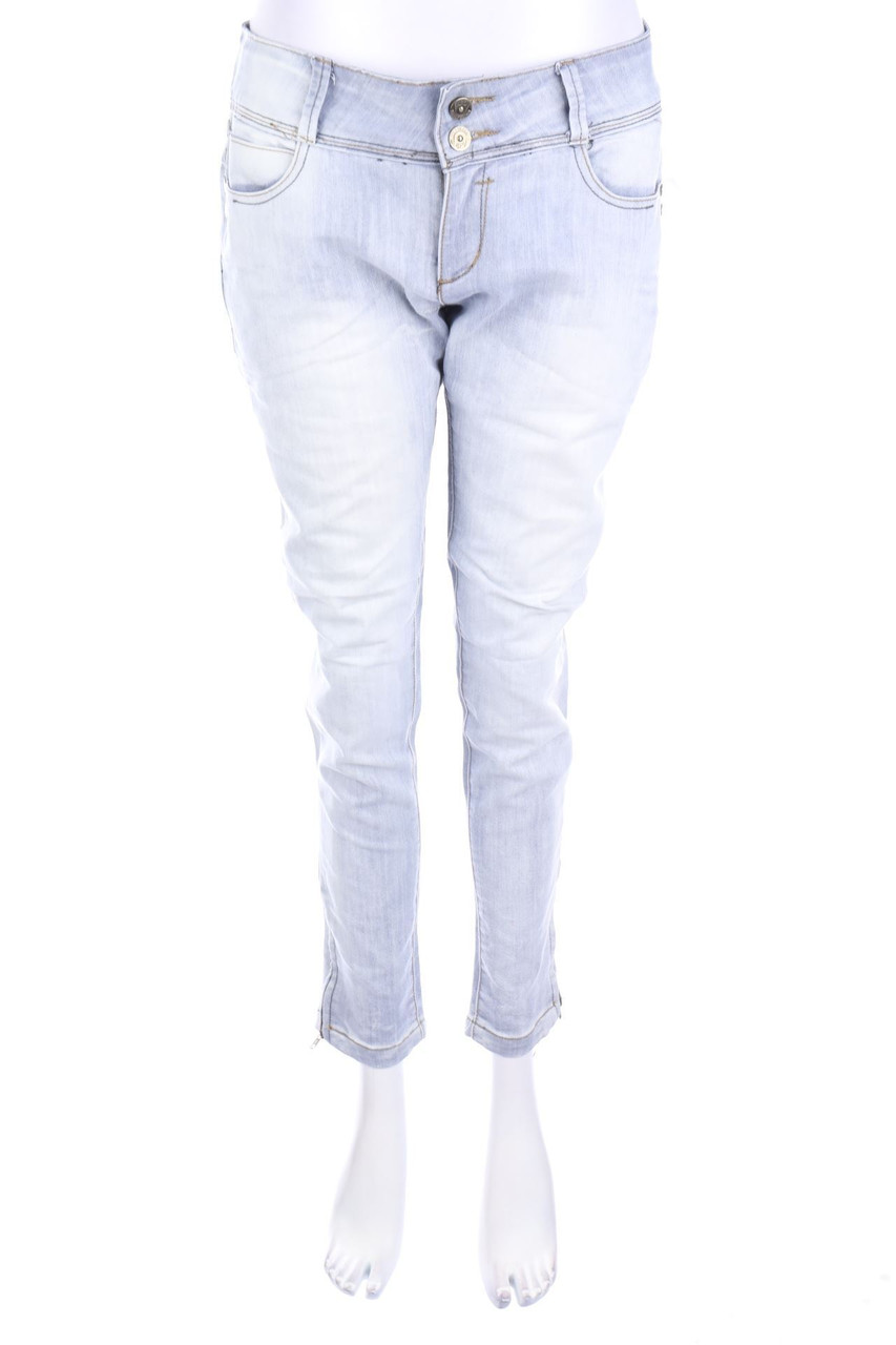 DIVINE - Used Look Cropped Jeans - D 42