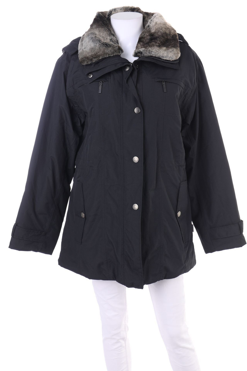 CROSSFIELD - Parka mit Faux Fur-Kragen - XL