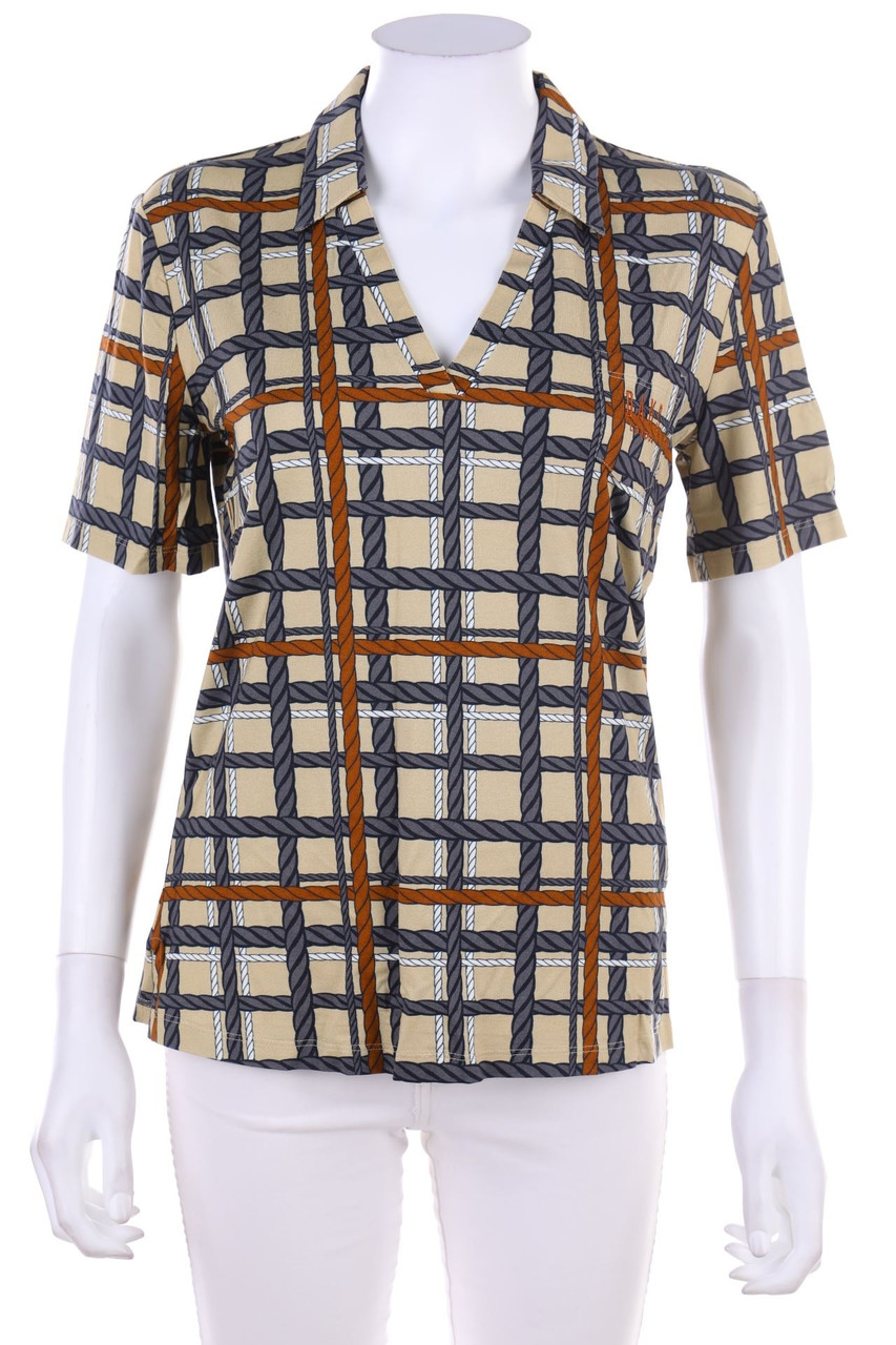 DAKS LONDON - Kurzarm-Shirt mit Print - XL