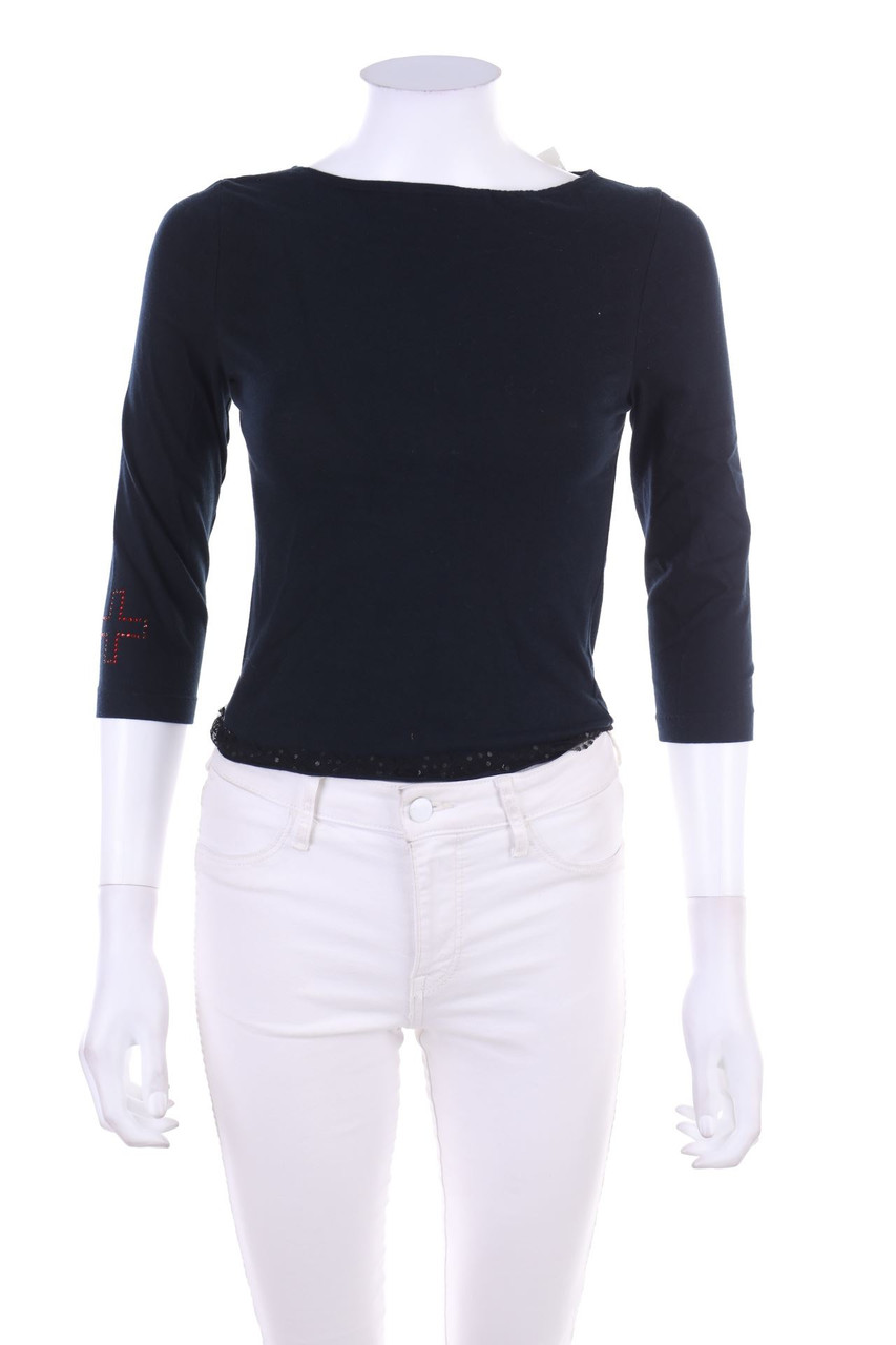 PLUS + - 3/4-Arm-Shirt mit Rückenausschnitt - S