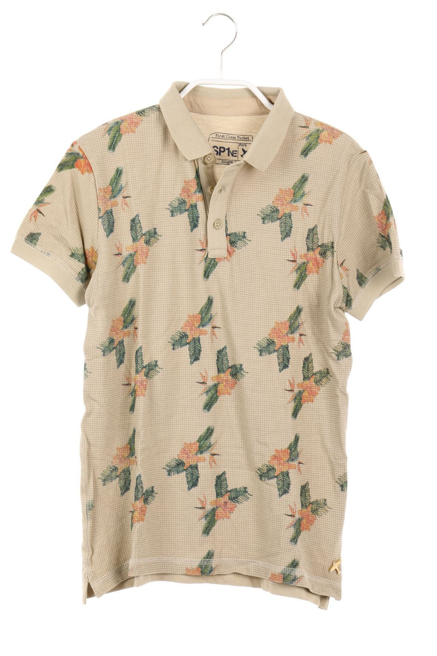 SP1ne - Poloshirt mit Blumen-Print - 152