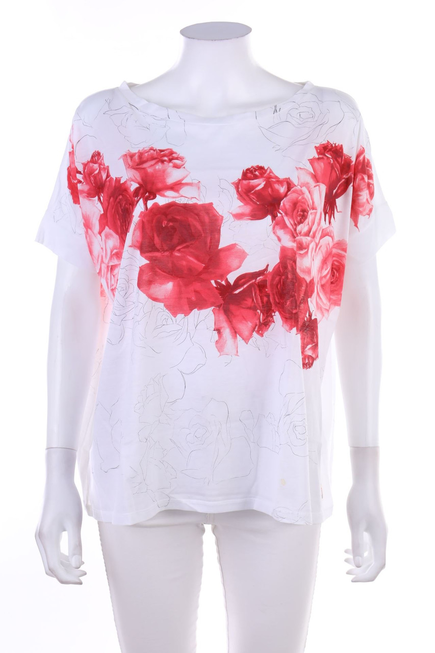 Moncler - Batwing-Shirt mit Blumen-Print - XL