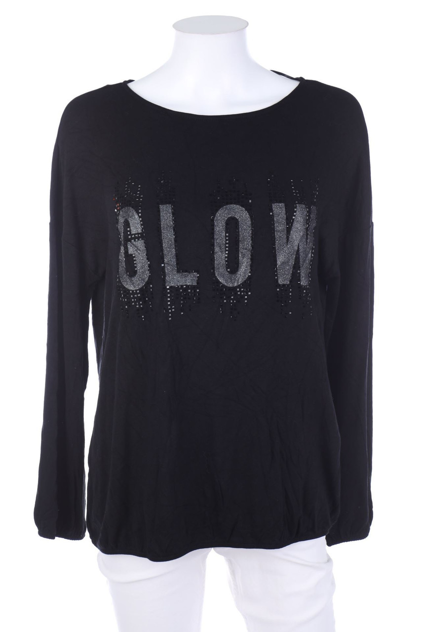 Street One - Longsleeve-Shirt mit Statement-Print - D 38