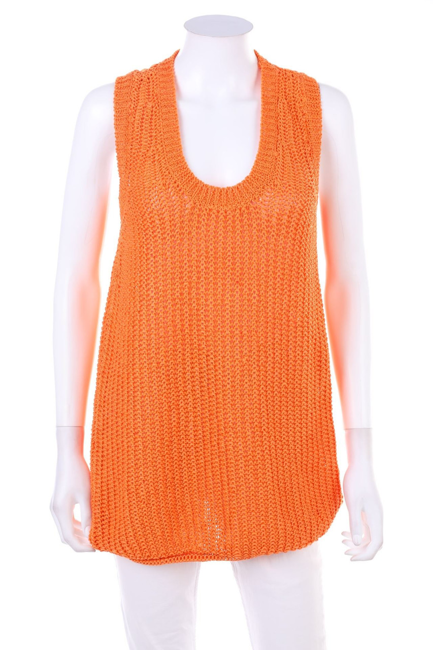 PIANURASTUDIO - Strick-Top aus Baumwoll-Mix - D 36