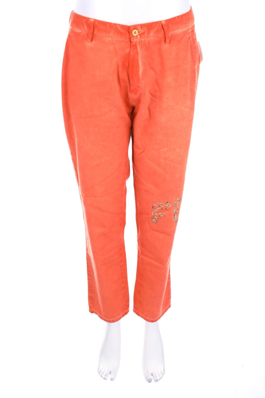 Foudesir - Chino-Hose mit Logo-Applikation - D 38