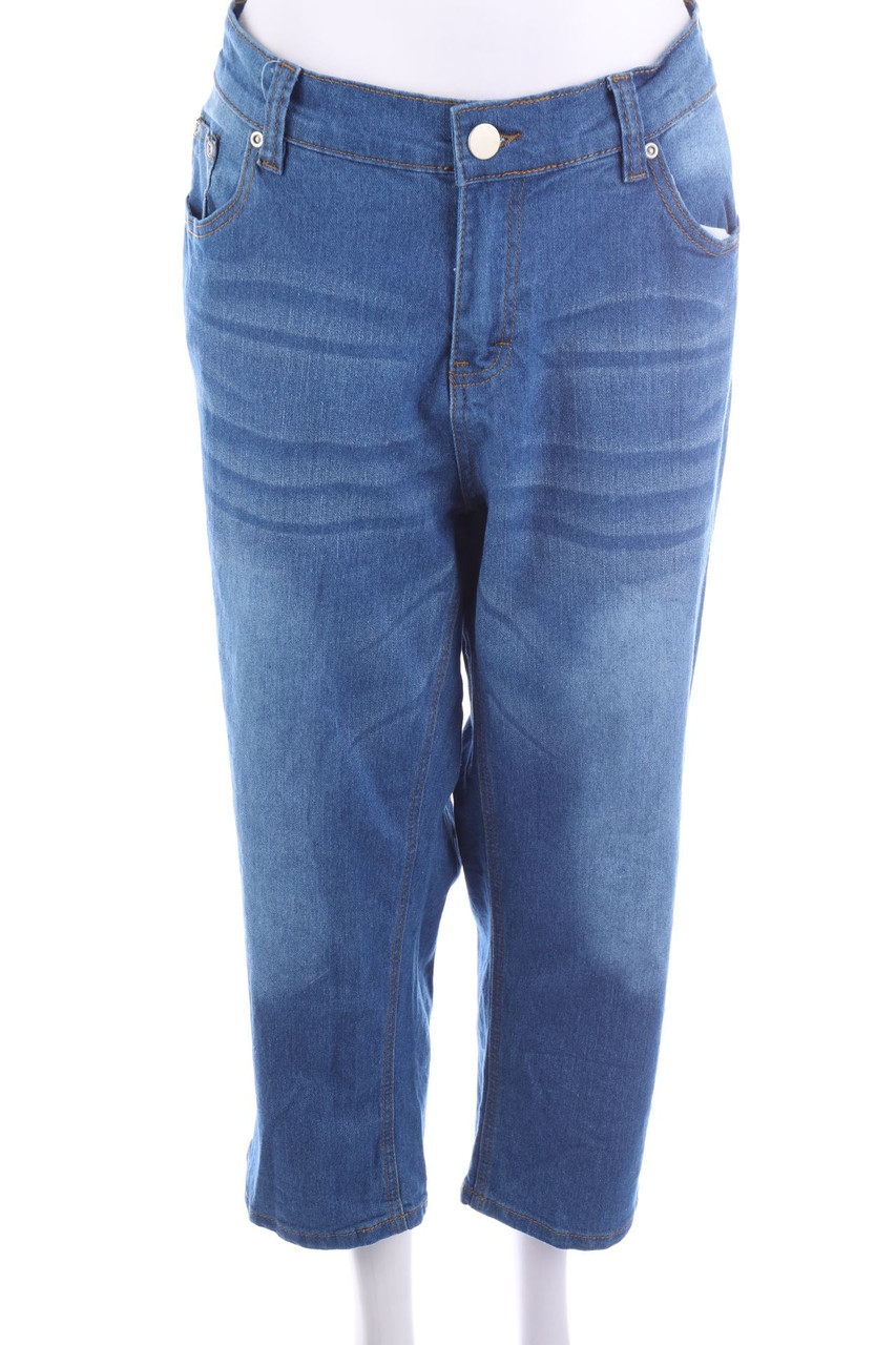 Janina curved - Used Look Cropped Jeans - XXXXL