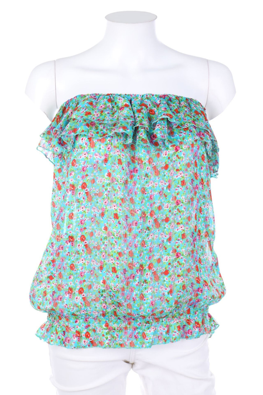 SECONDHAND - Bluse mit Blumen-Print - S