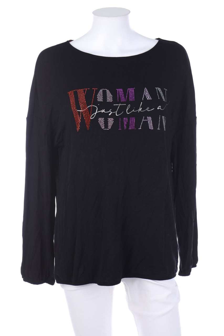 Street One - Longsleeve-Shirt mit Strass-Steinen - D 40