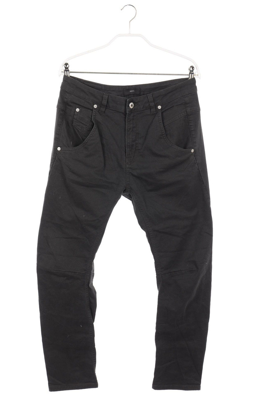 DIESEL - Slim Jeans mit Leder-Details - 54