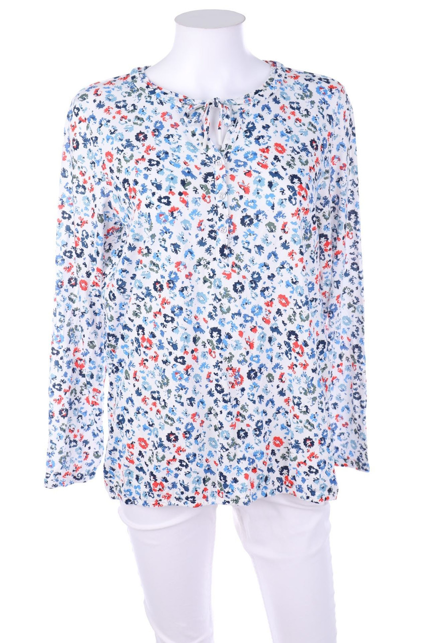 CECIL - Longsleeve-Shirt mit Blumen-Print - M