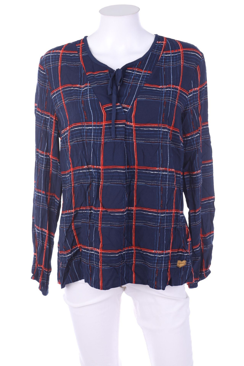 Soquesto - Bluse mit Karo-Muster - D 38